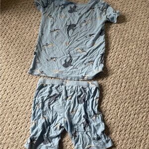KYTE Baby Blue Shark Pajama Set